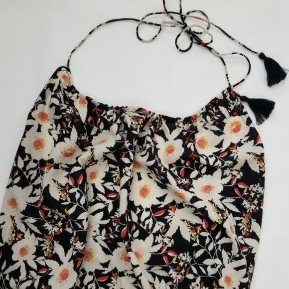 Free People Liza Halter Bodysuit Black Ivory NWT - Picture 3 of 6